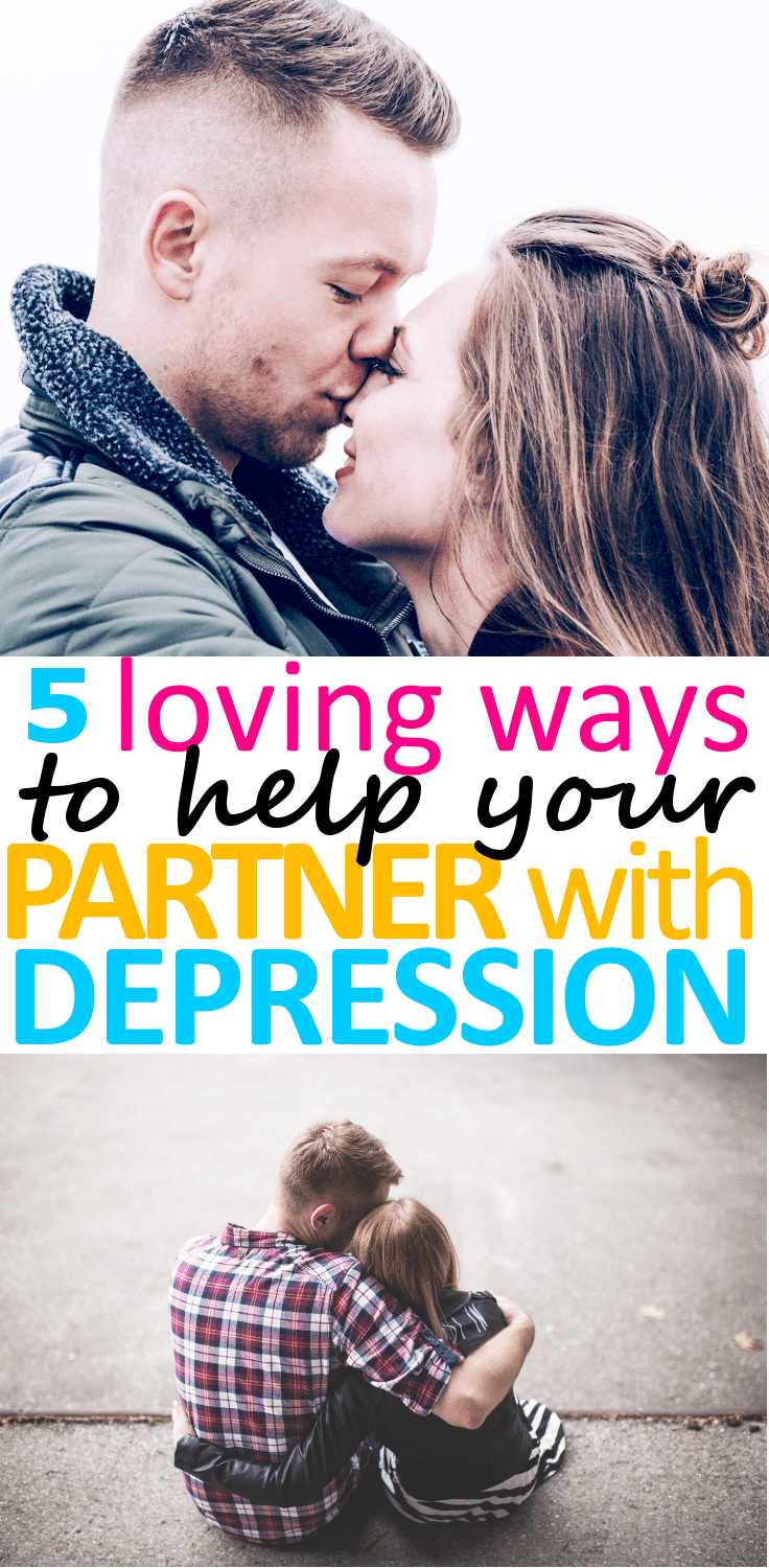 It takes so much strength and courage to love someone with depression. Hopefully these 5 tips to help your partner with depression will help you.