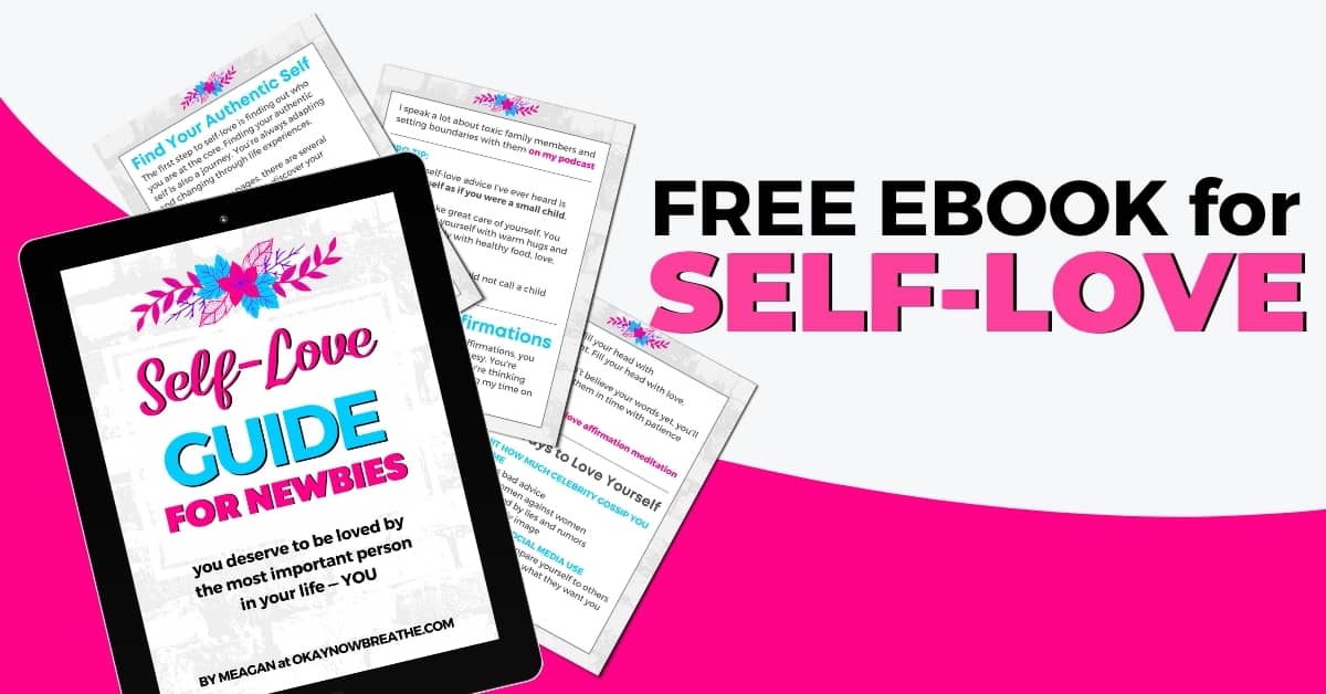 A mockup of self-love guide for newbies - free ebook for self-love